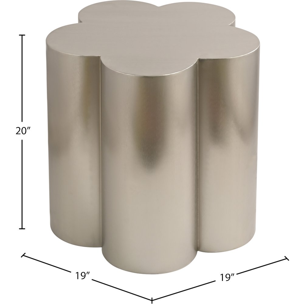Lucky Silver Iron End Table