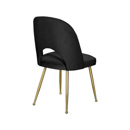 Logan Black Velvet Dining Chair, Set of 2