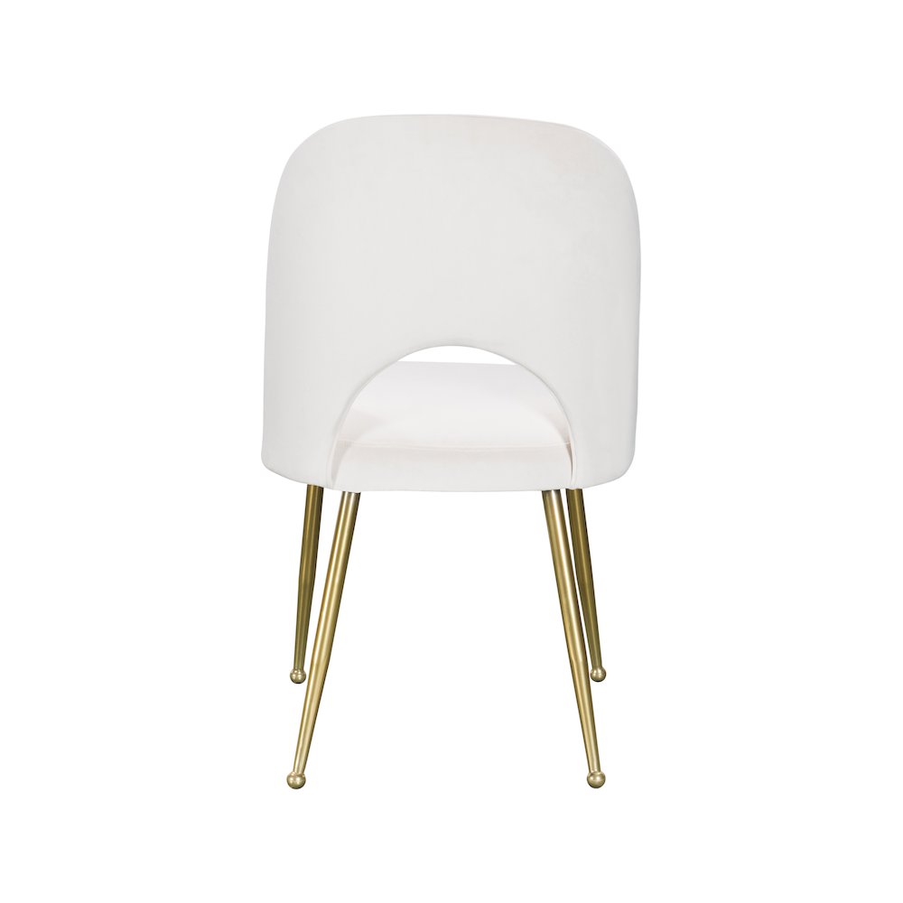 Logan Cream Velvet Dining Chair, Set of 2