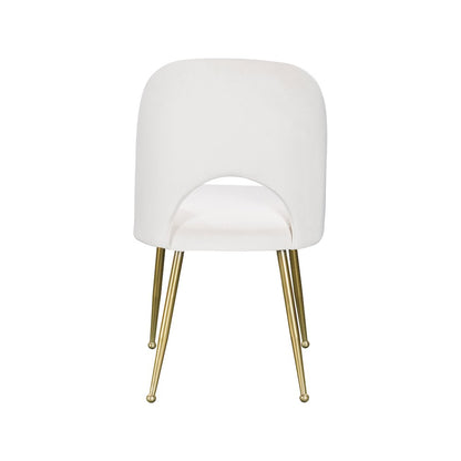 Logan Cream Velvet Dining Chair, Set of 2
