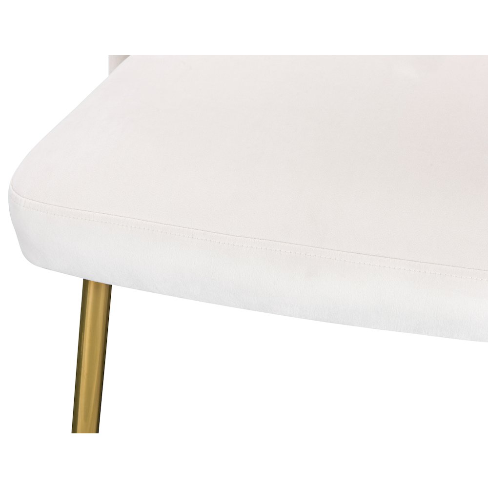 Logan Cream Velvet Dining Chair, Set of 2