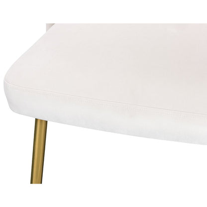 Logan Cream Velvet Dining Chair, Set of 2