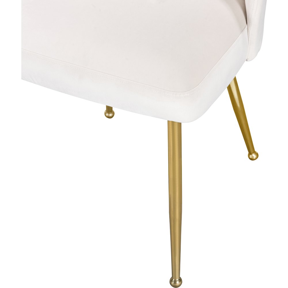 Logan Cream Velvet Dining Chair, Set of 2