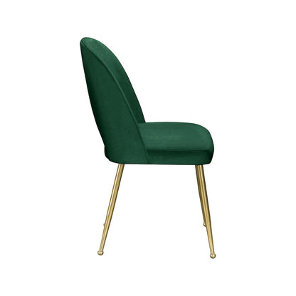 Logan Green Velvet Dining Chair, Set of 2