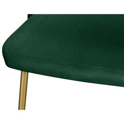 Logan Green Velvet Dining Chair, Set of 2