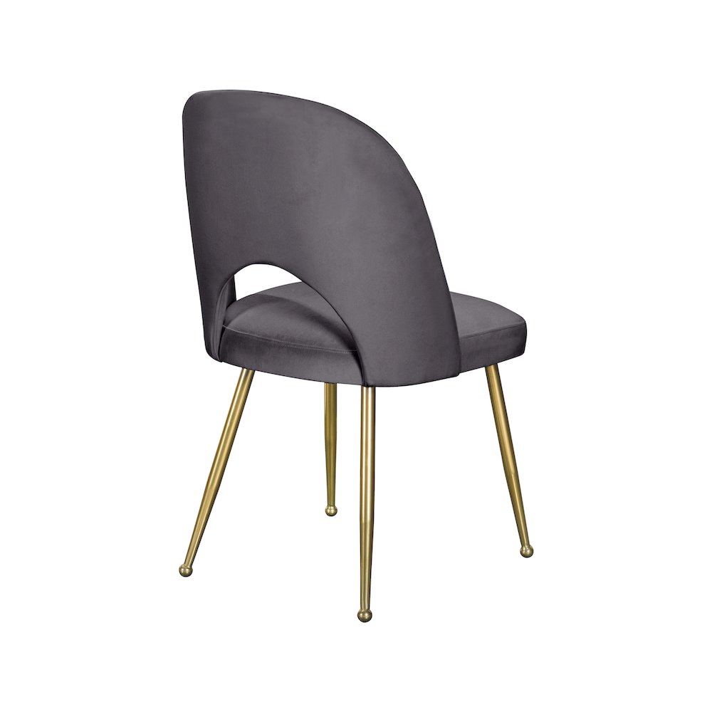 Logan Grey Velvet Dining Chair, Set of 2