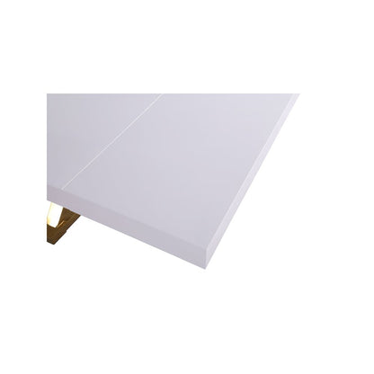 Excel White Lacquer Extendable Dining Table