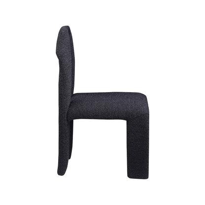 Bennett Black Boucle Fabric Dining Chair, Set of 2