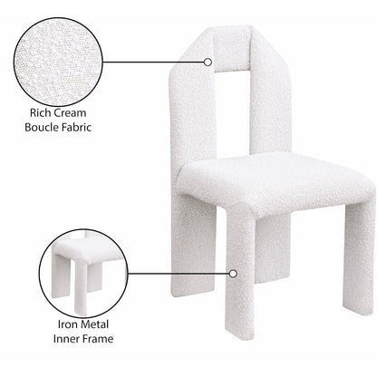 Bennett Cream Boucle Fabric Dining Chair, Set of 2