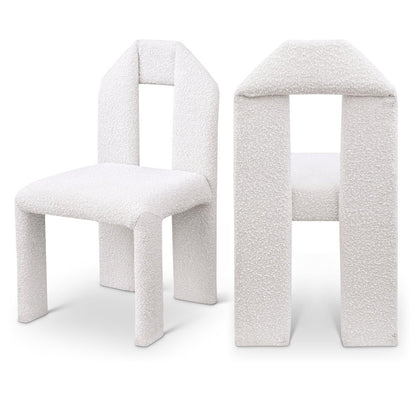 Bennett Cream Boucle Fabric Dining Chair, Set of 2