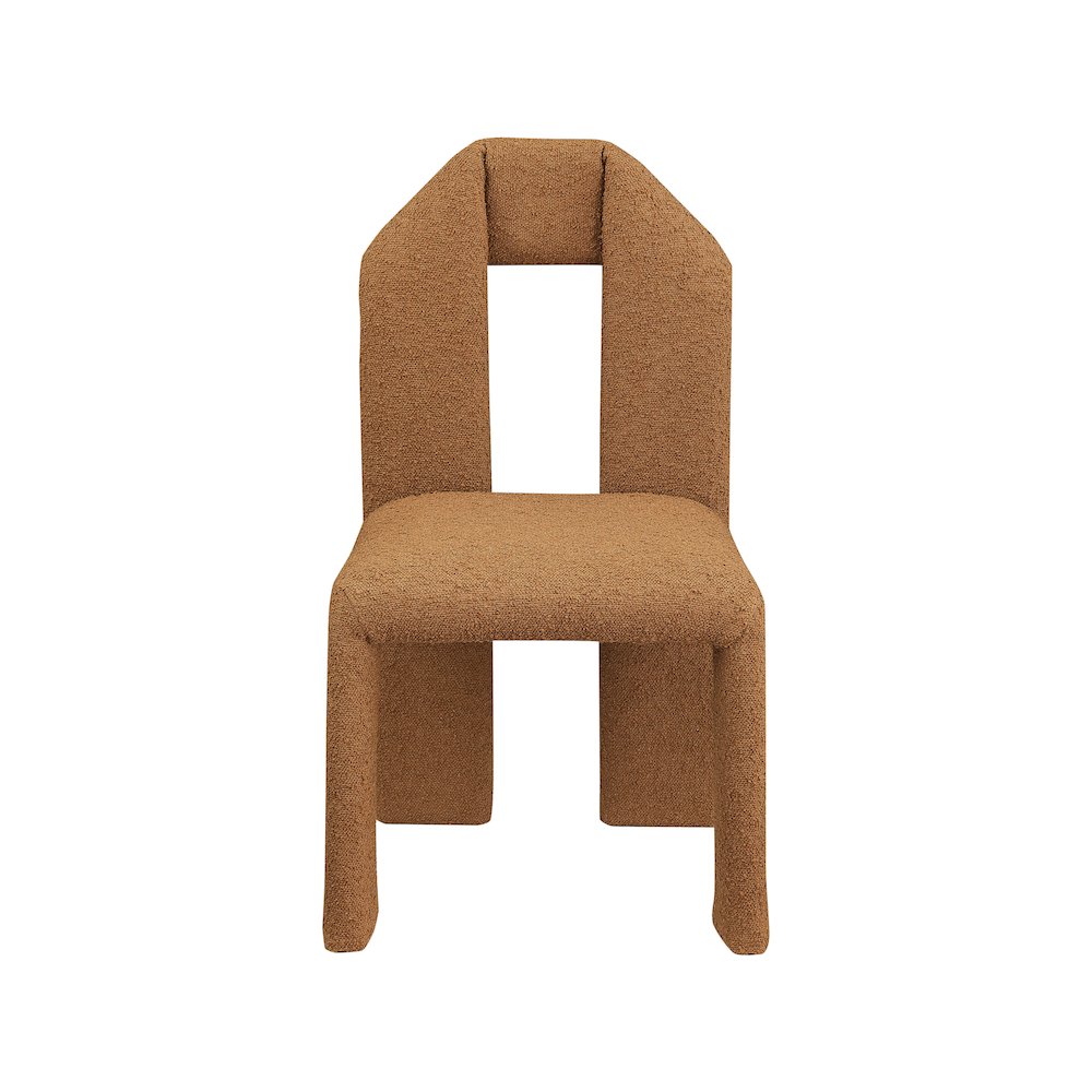 Bennett Saddle Boucle Fabric Dining Chair, Set of 2