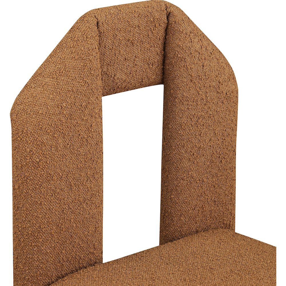 Bennett Saddle Boucle Fabric Dining Chair, Set of 2