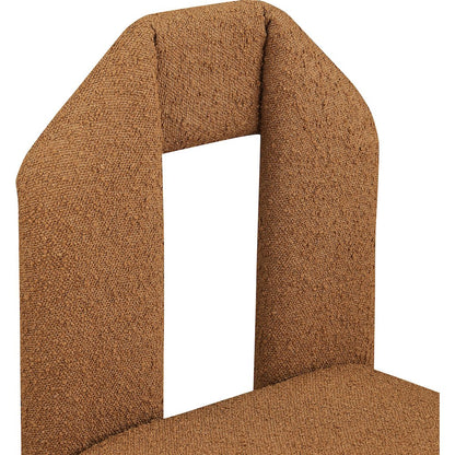 Bennett Saddle Boucle Fabric Dining Chair, Set of 2