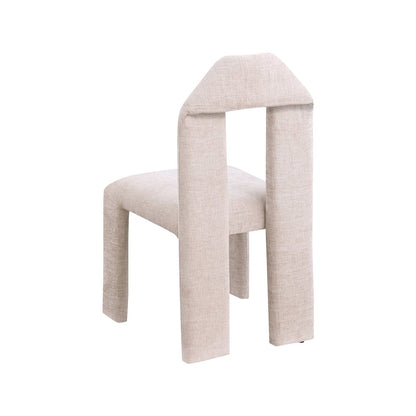 Bennett Beige Chenille Fabric Dining Chair, Set of 2