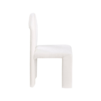 Bennett Cream Chenille Fabric Dining Chair, Set of 2