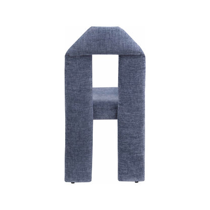 Bennett Light Blue Chenille Fabric Dining Chair, Set of 2