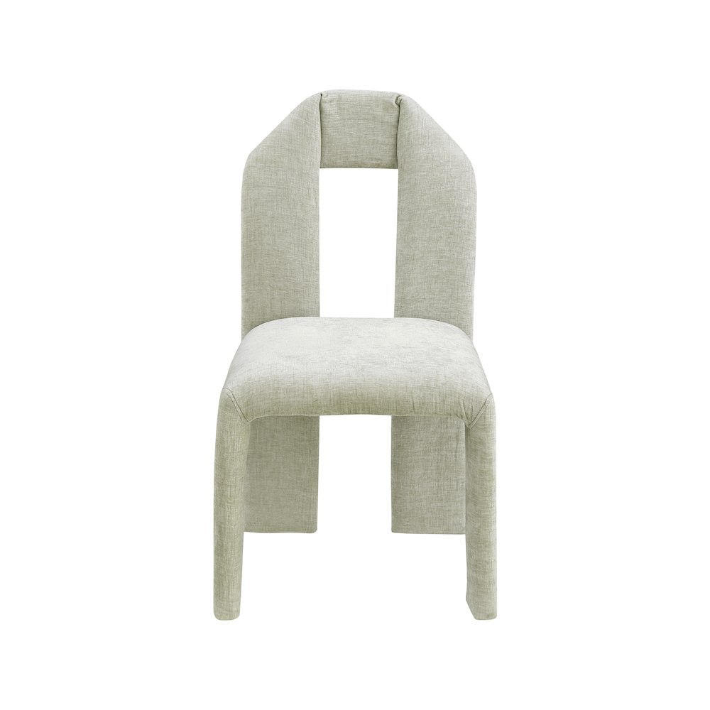Bennett Mint Chenille Fabric Dining Chair, Set of 2