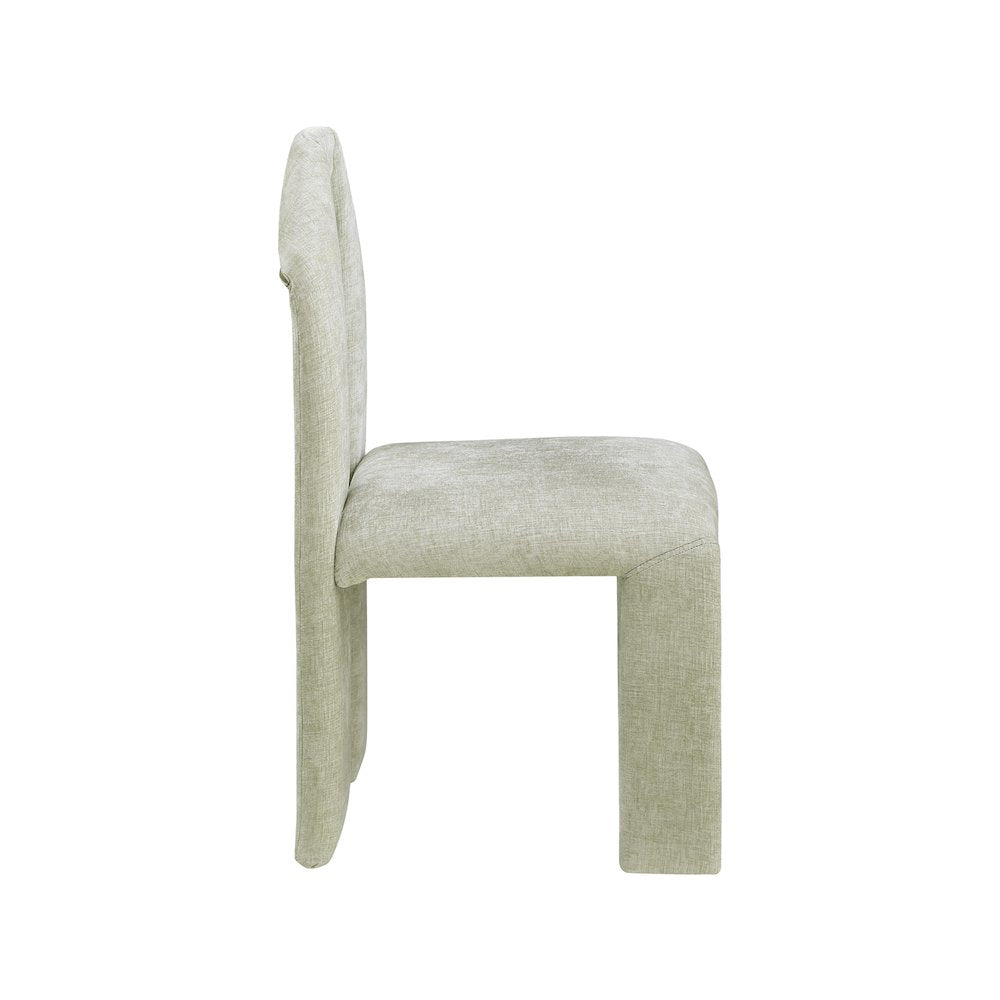 Bennett Mint Chenille Fabric Dining Chair, Set of 2