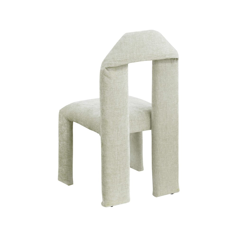 Bennett Mint Chenille Fabric Dining Chair, Set of 2
