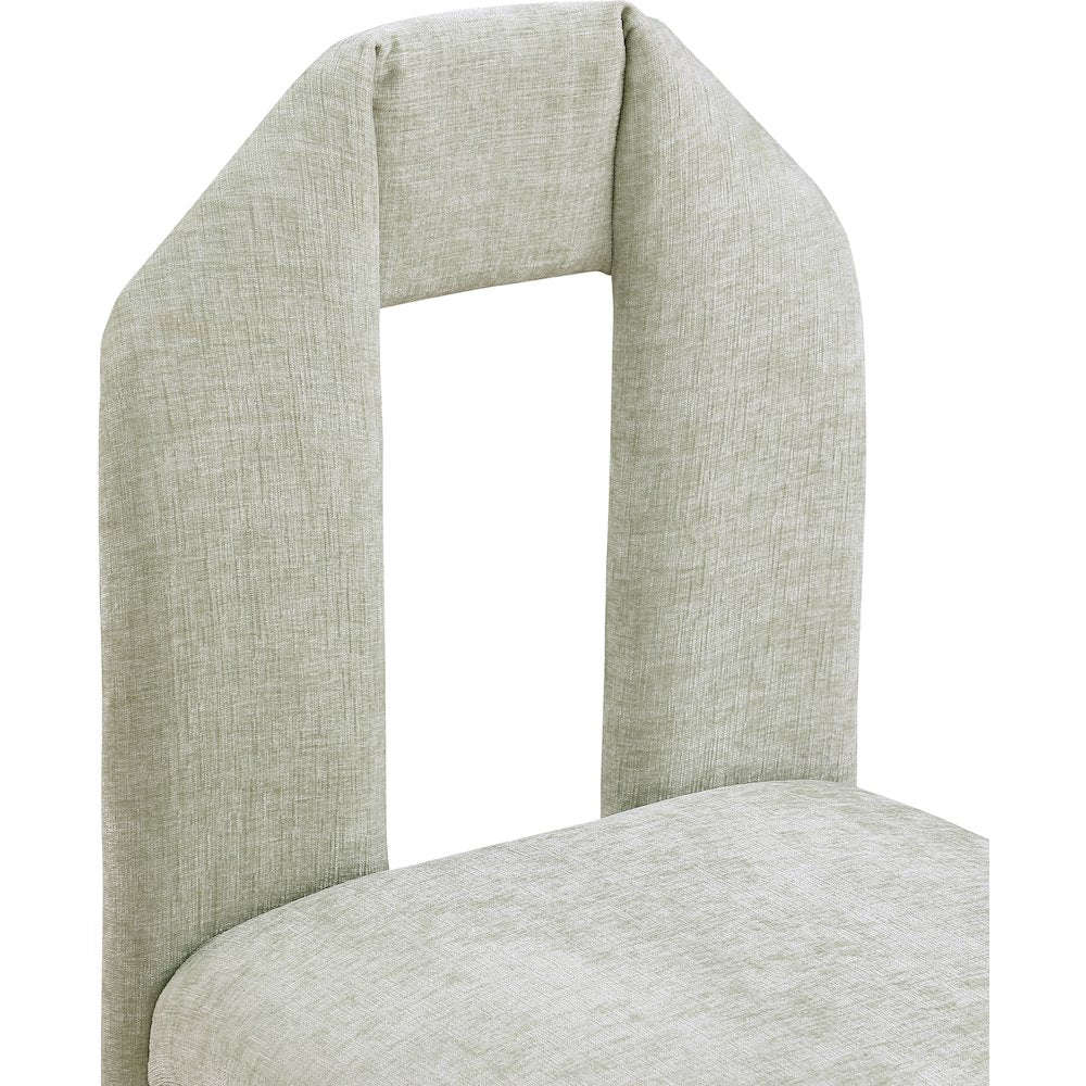 Bennett Mint Chenille Fabric Dining Chair, Set of 2