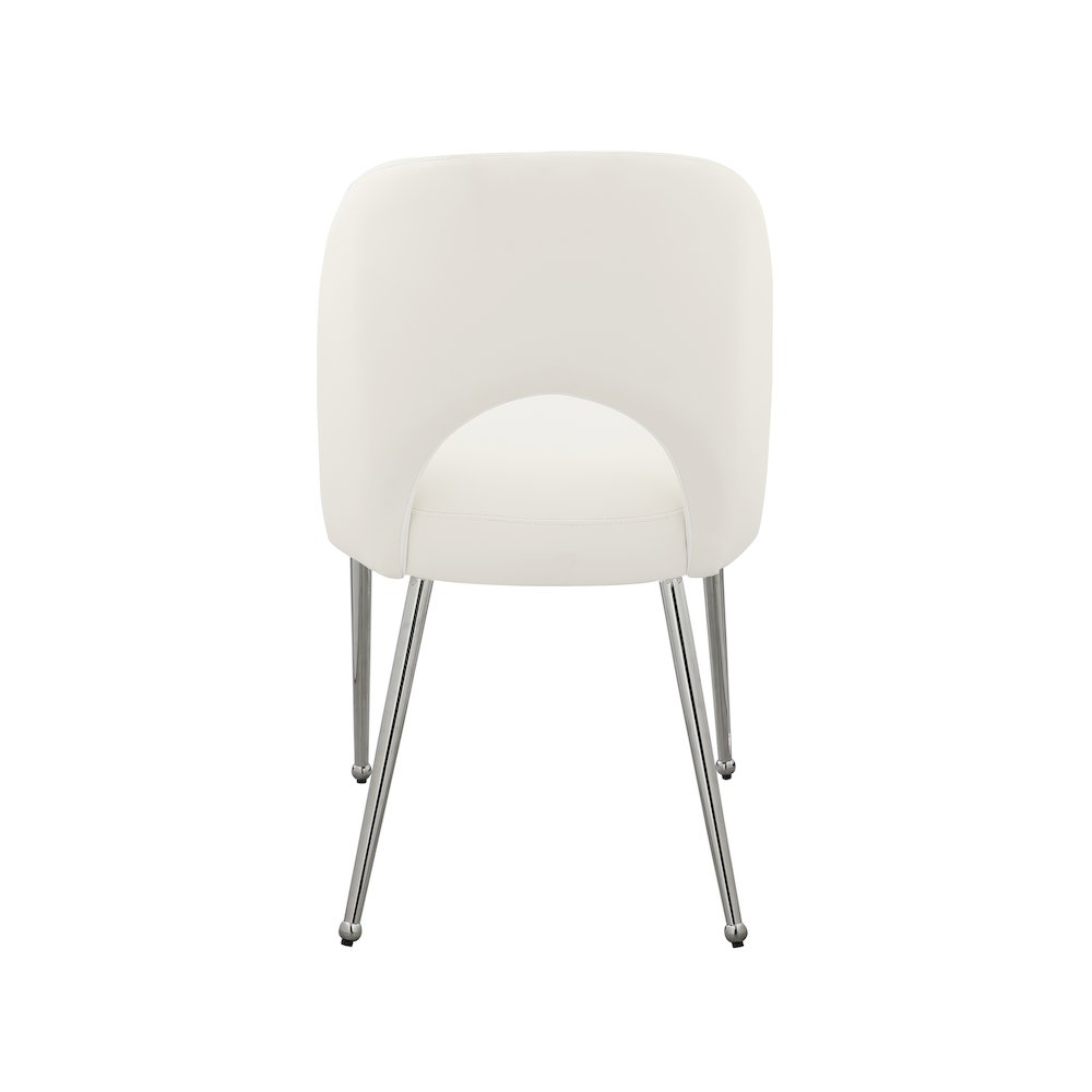 Logan Cream Vegan Leather Dining Chair, Set of 2