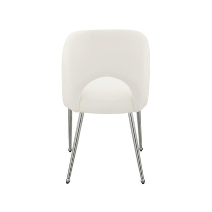 Logan Cream Vegan Leather Dining Chair, Set of 2