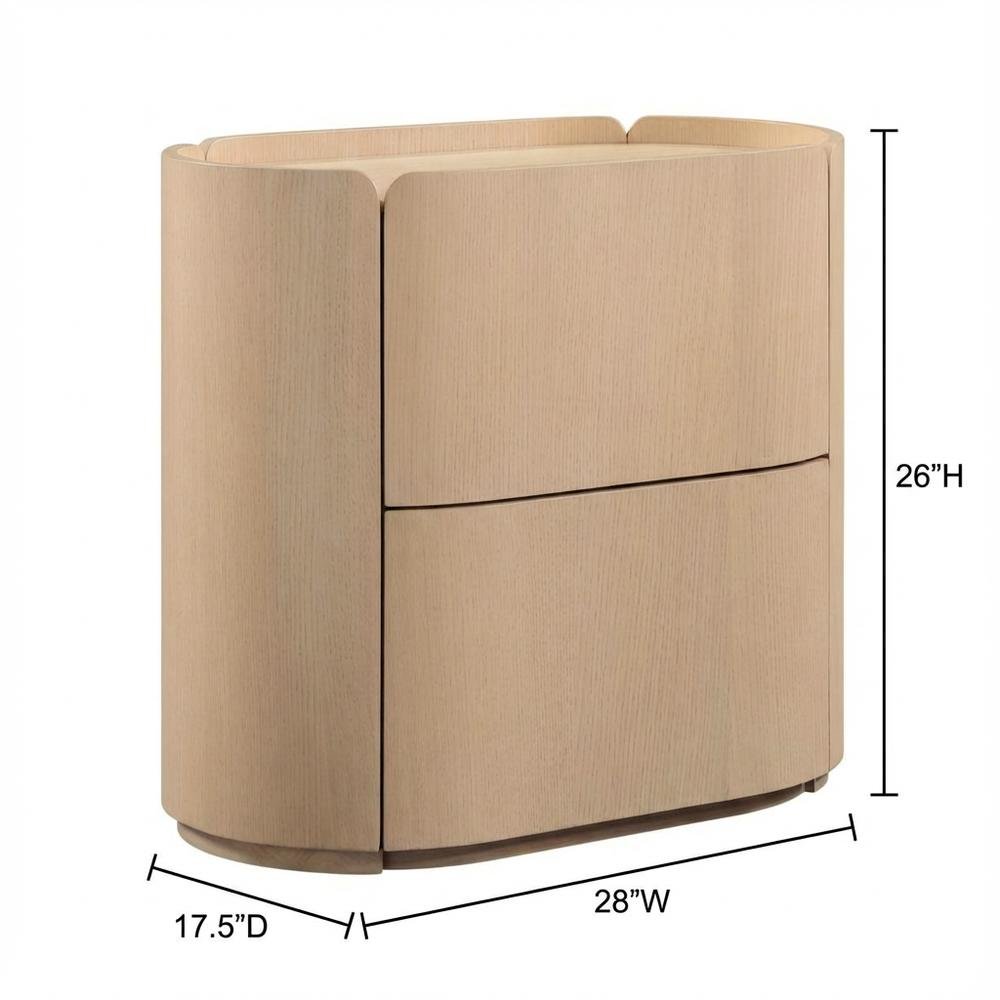 Bedroom Nightstand with Contemporary Finish for Storage