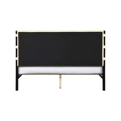 Abigail Cream Vegan Leather Full Bed