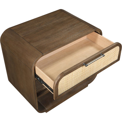 Windsor Brown Solid Wood Nightstand