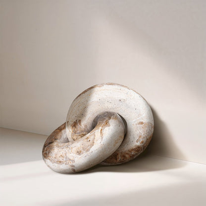 Knot Beige Marble Decorative Knot