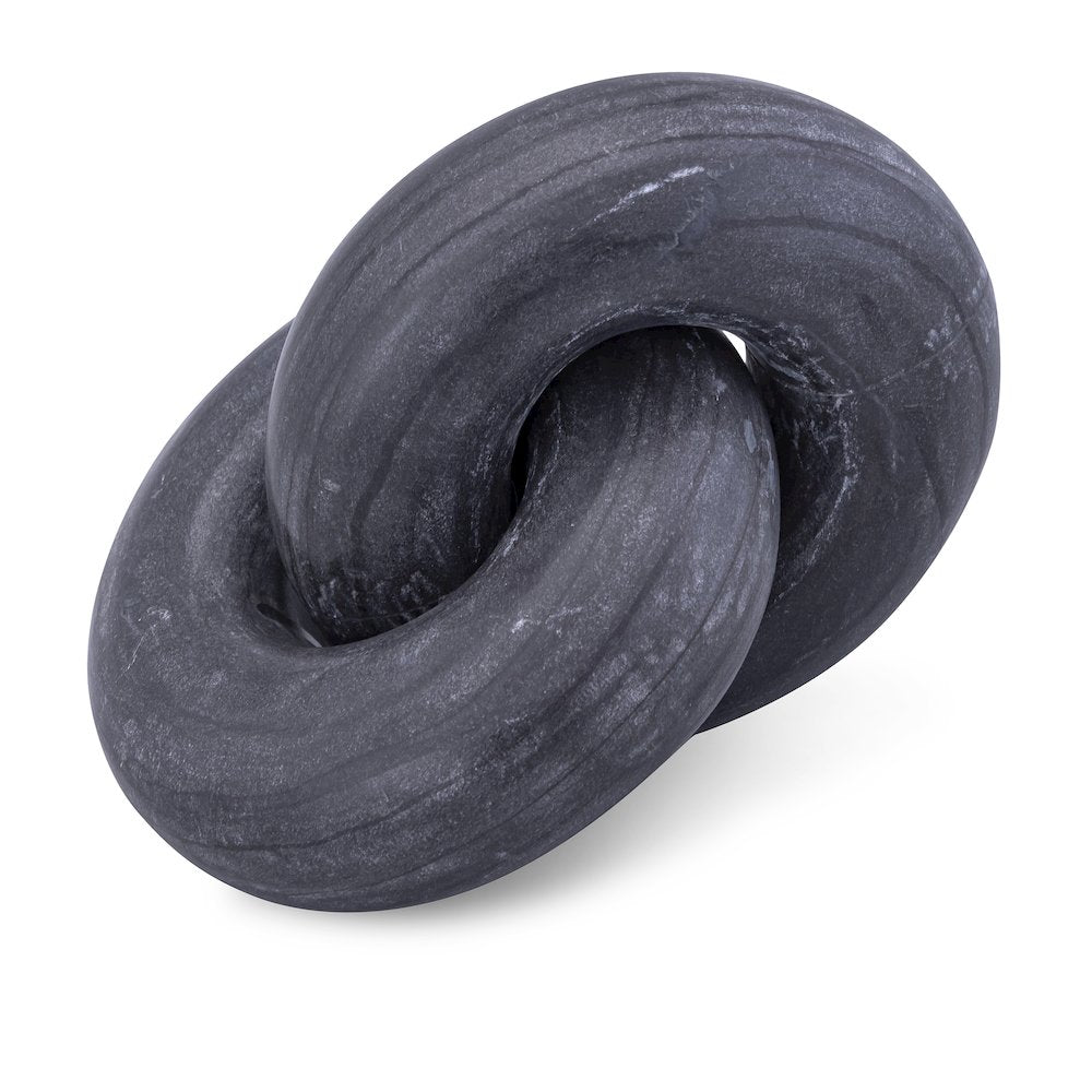Knot Black Marble Decorative Knot