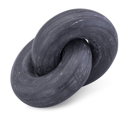 Knot Black Marble Decorative Knot