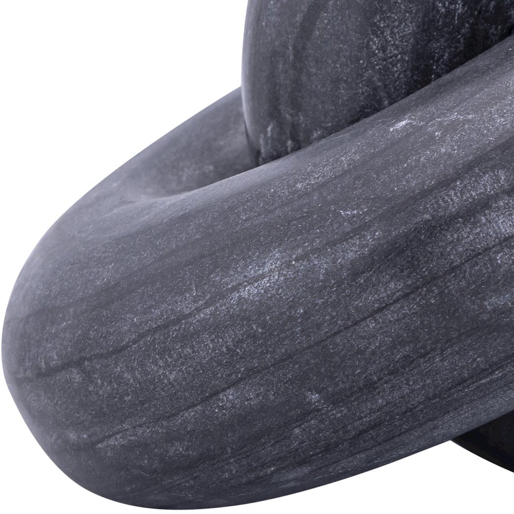 Knot Black Marble Decorative Knot