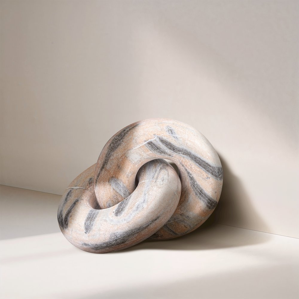 Knot Pink Marble Decorative Knot