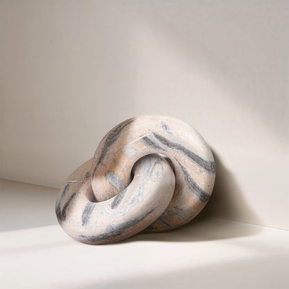Knot Pink Marble Decorative Knot