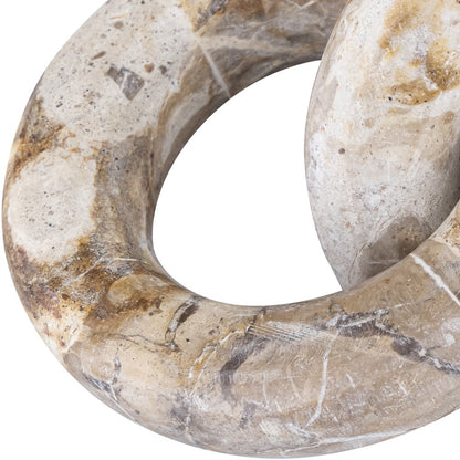 Rings Beige Marble Decorative Chain Links