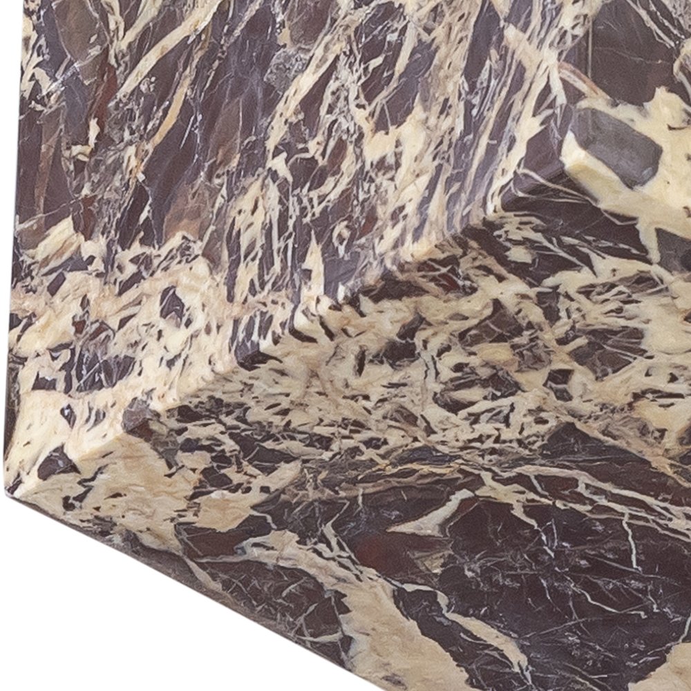 Block Cherry Marble Decorative Cube