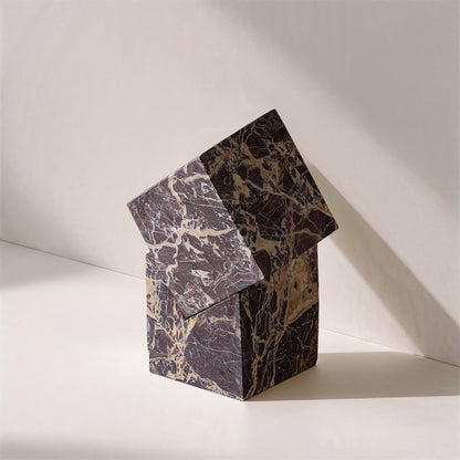 Quad Cherry Marble Decorative Cube