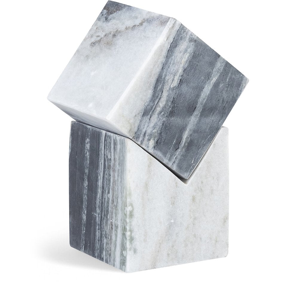 Quad Panda Marble Decorative Cube