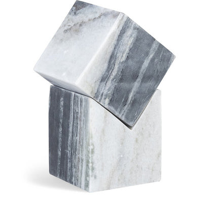 Quad Panda Marble Decorative Cube