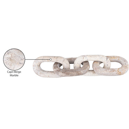 Lynx Beige Marble Decorative Chain Links
