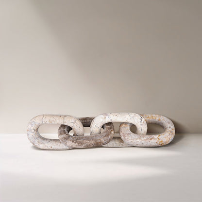 Lynx Beige Marble Decorative Chain Links