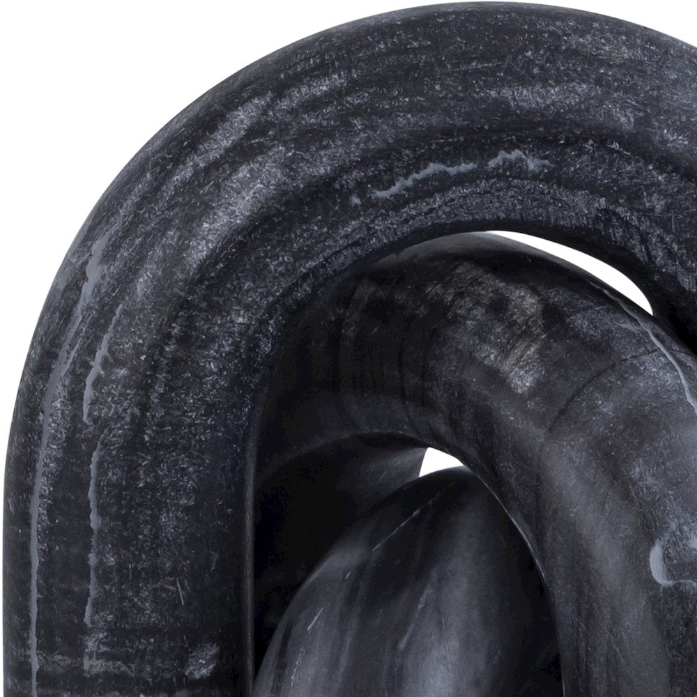 Arco Black Marble 3pc. Decorative Object