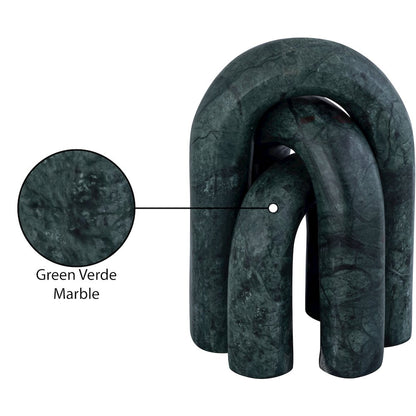 Arco Green Marble 3pc. Decorative Object