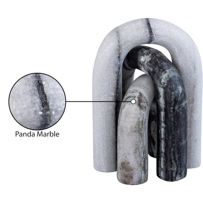 Arco Panda Marble 3pc. Decorative Object