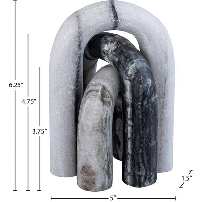 Arco Panda Marble 3pc. Decorative Object