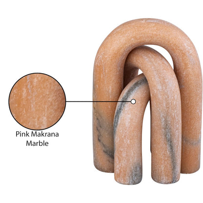 Arco Pink Marble 3pc. Decorative Object