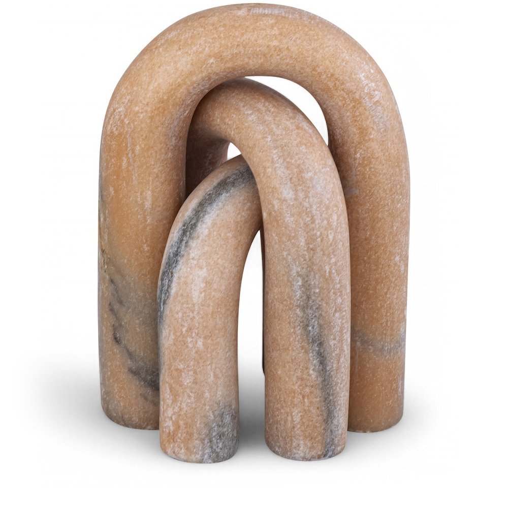 Arco Pink Marble 3pc. Decorative Object