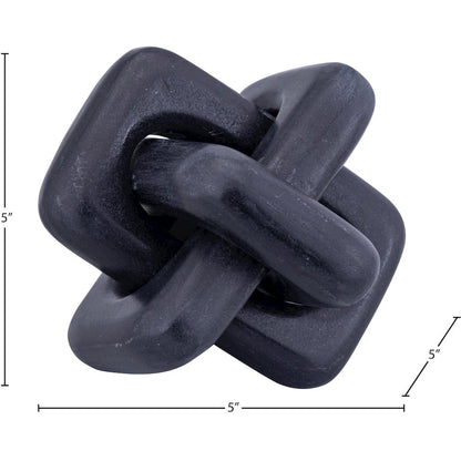 Bond Black Marble Decorative Knot