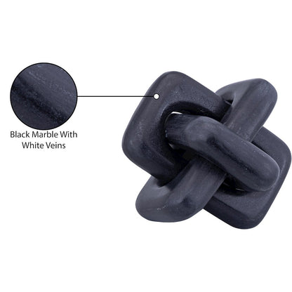 Bond Black Marble Decorative Knot